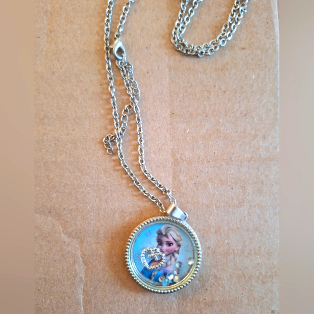 Disney Frozen Elsa Rhinestone Necklace